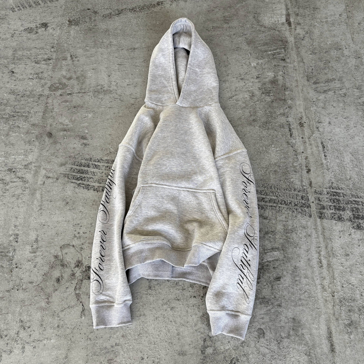 forever faithful hoodie grey